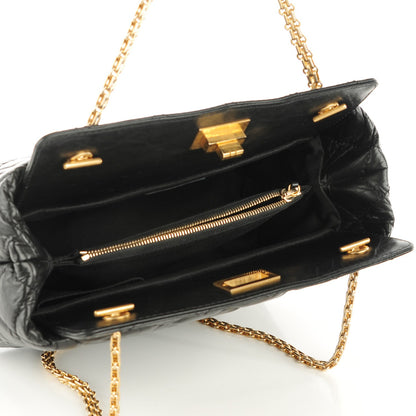Chanel Aged Calfskin Reissue 2.55 Tote Black 5 of 7