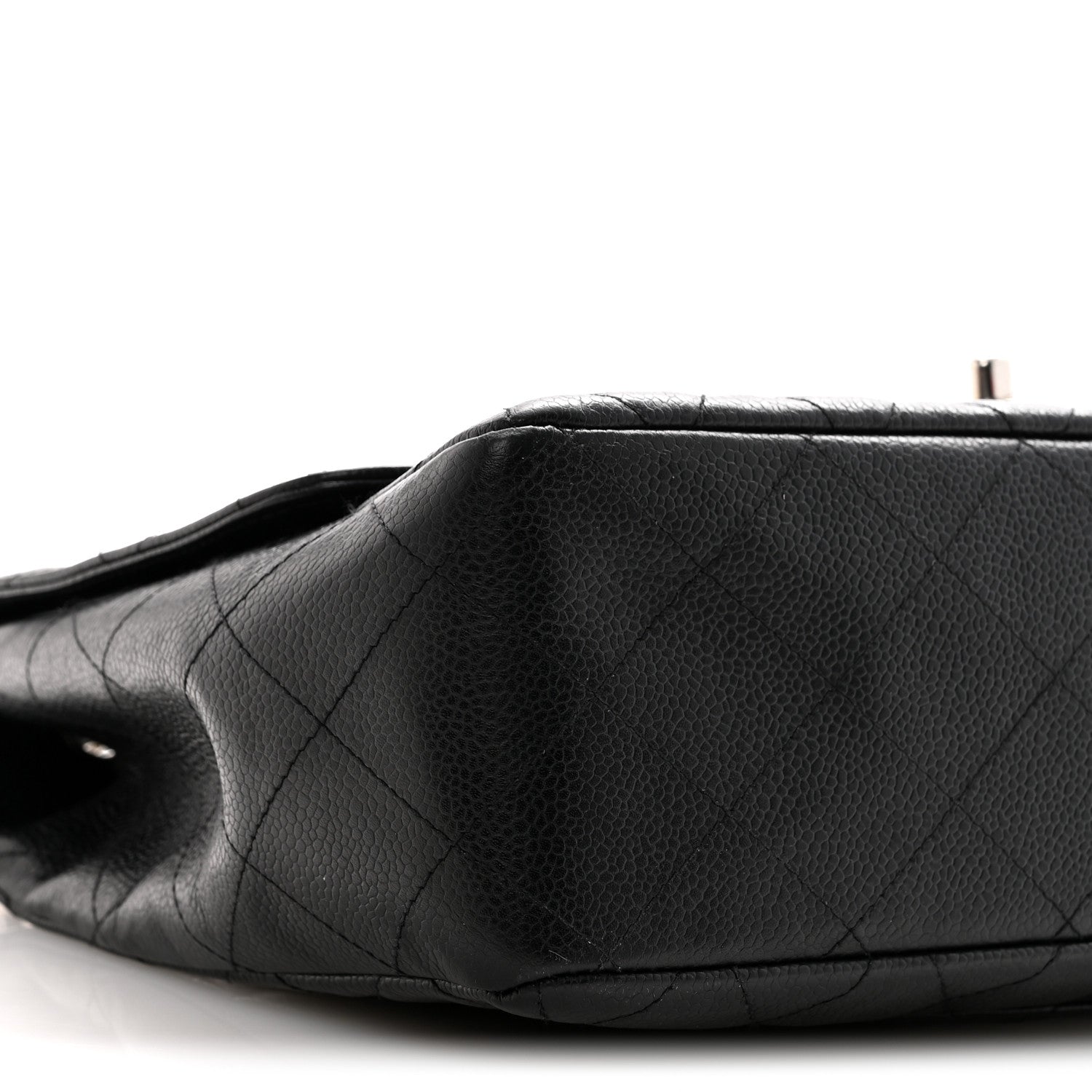 Chanel Caviar Quilted Jumbo Single Flap Black 9 of 10