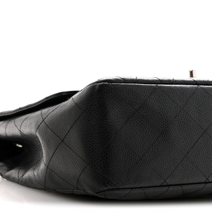 Chanel Caviar Quilted Jumbo Single Flap Black 9 of 10