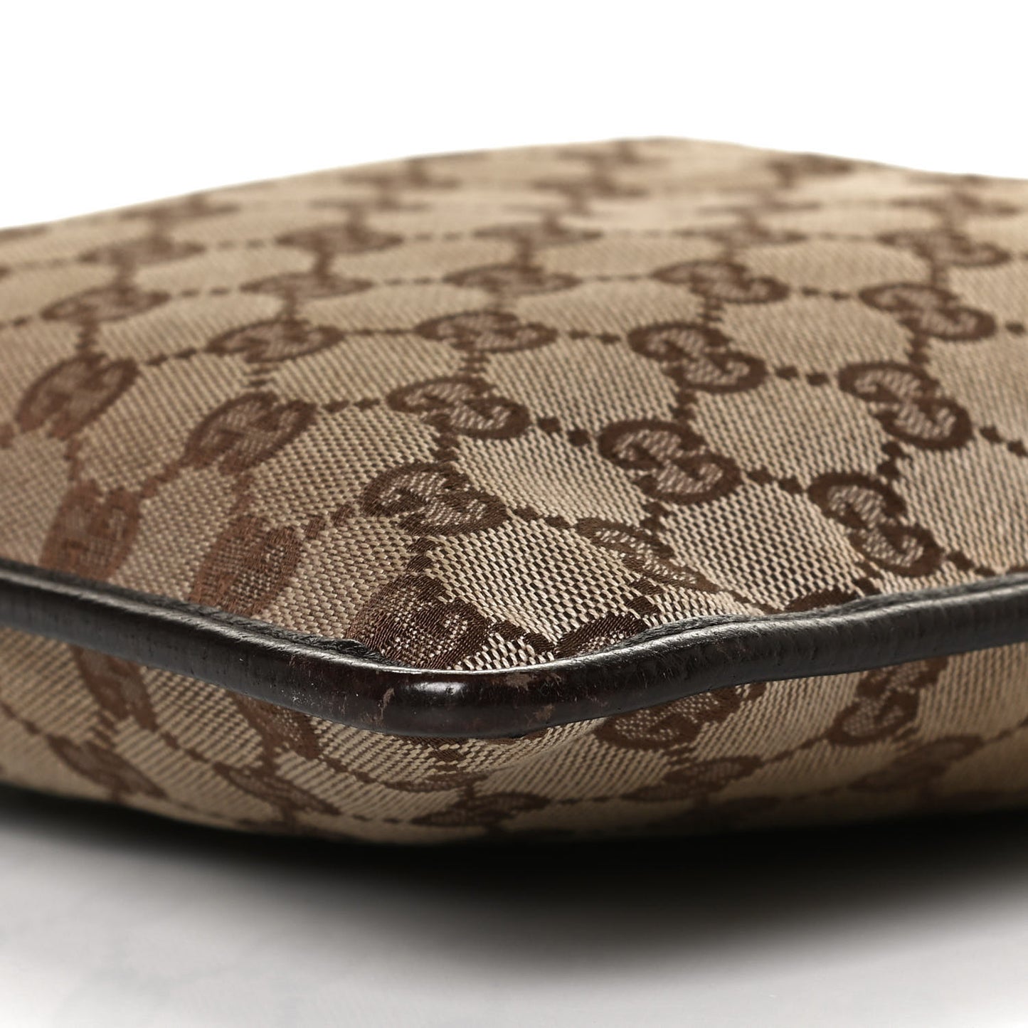 Monogram Messenger Crossbody Web Bag Dark Brown
