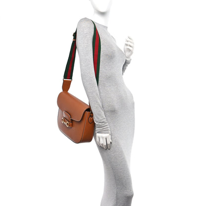 Gucci Calfskin Horsebit 1955 Shoulder Bag Tan 2 of 12
