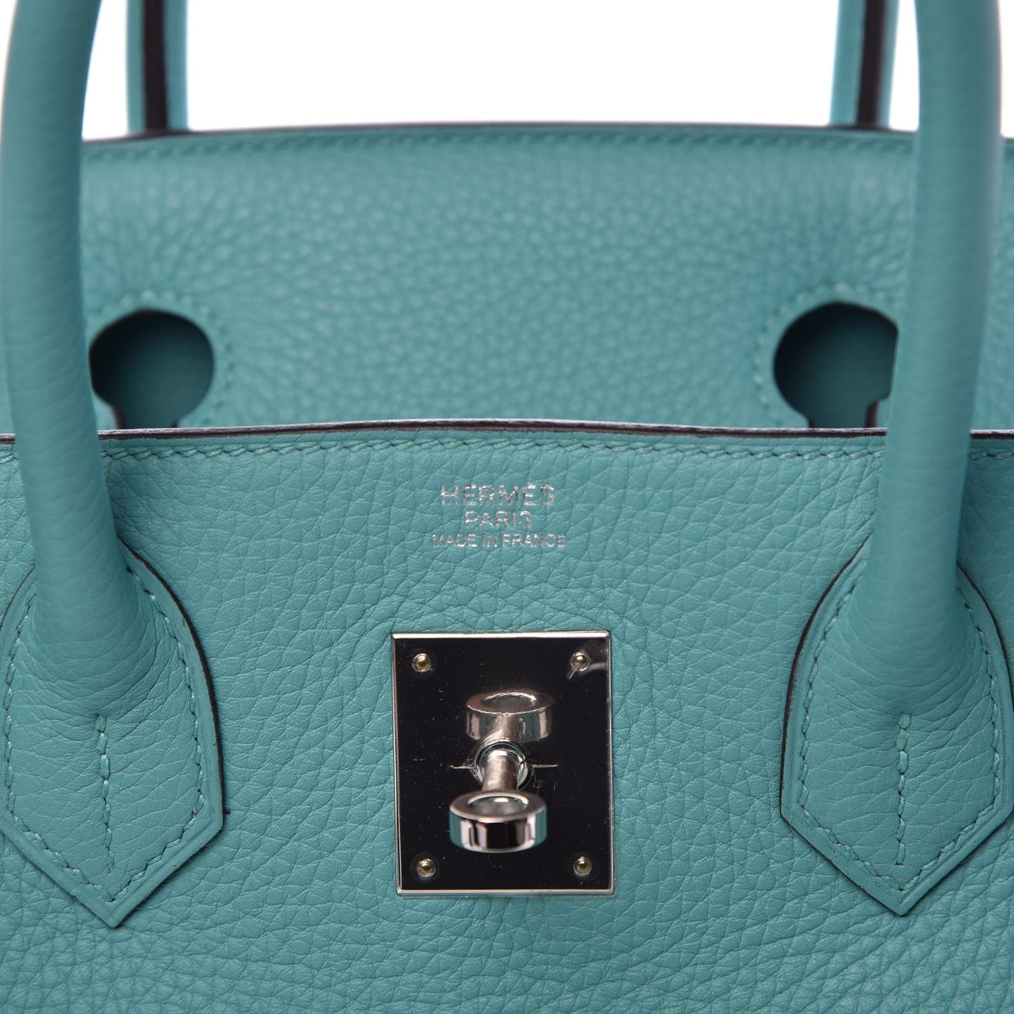 Taurillon Clemence Birkin 30 Bleu Saint Cyr