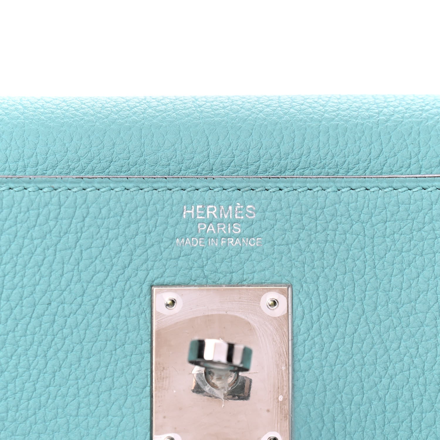 Hermes Togo Kelly Retourne 32 Bleu Atoll 6 of 10