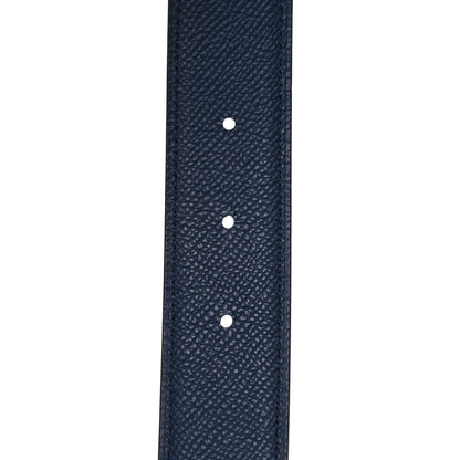Hermes Epsom 32mm Strie H Belt 90 New Bleu Jean Bleu Navy 6 of 8