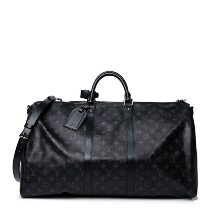 Louis Vuitton Monogram Eclipse Keepall Bandouliere 55 1 of 11