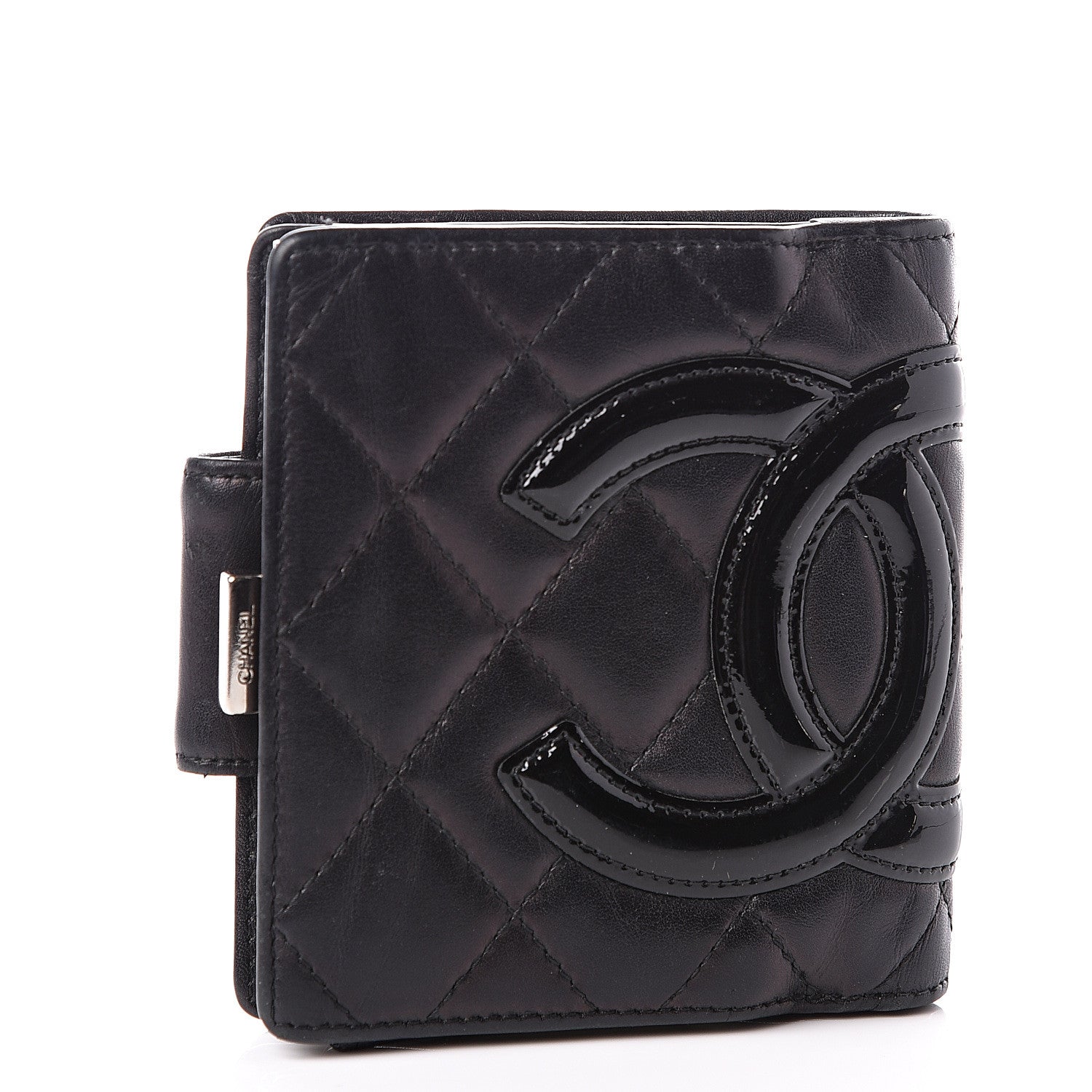 Chanel Calfskin Quilted Cambon Bi-Fold Wallet Black 2 of 11
