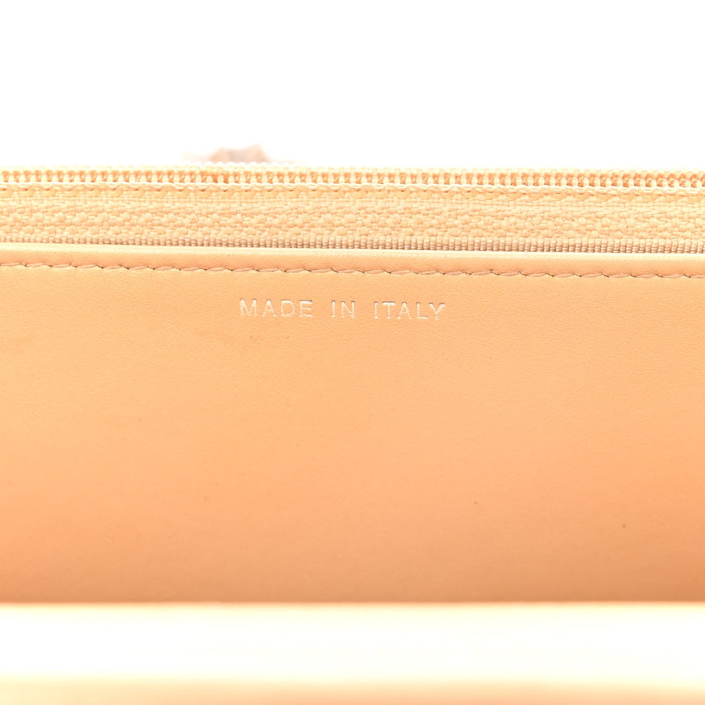 Metallic Calfskin Lucky Charms Casino 2.55 Reissue Wallet On Chain WOC Beige
