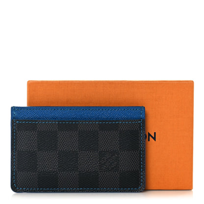 Louis Vuitton Damier Graphite Card Holder Blue 7 of 7