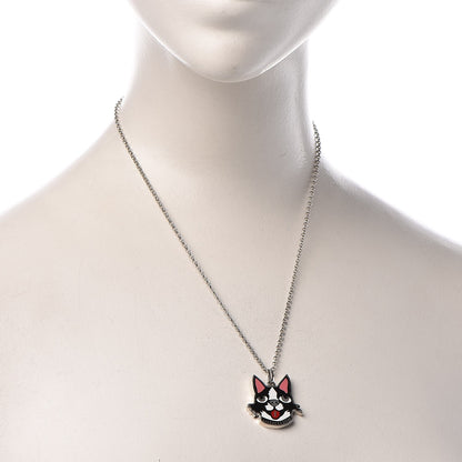 Gucci Sterling Silver Enamel Bosco Pendant Necklace 3 of 8