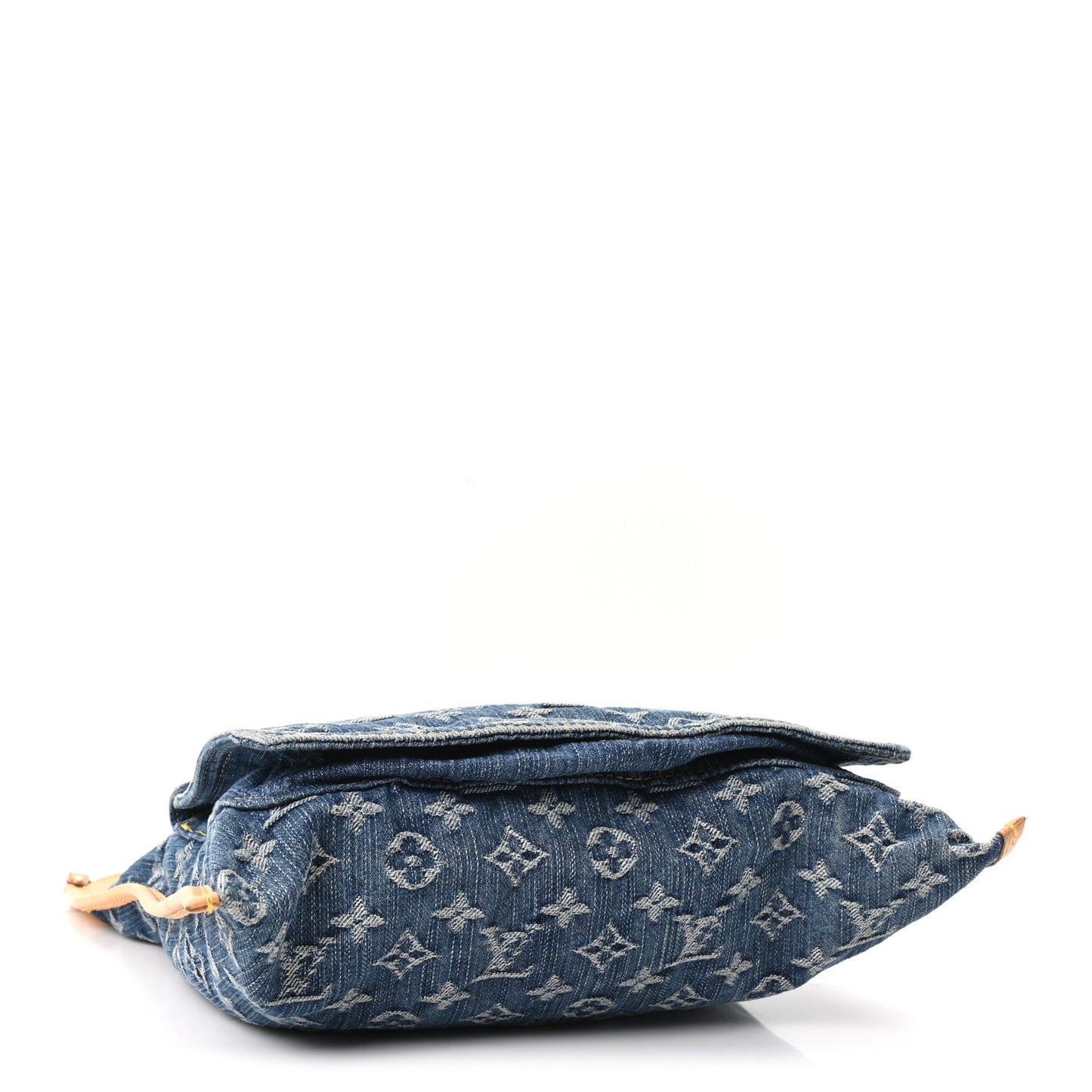 Monogram Denim Sac Plat Blue