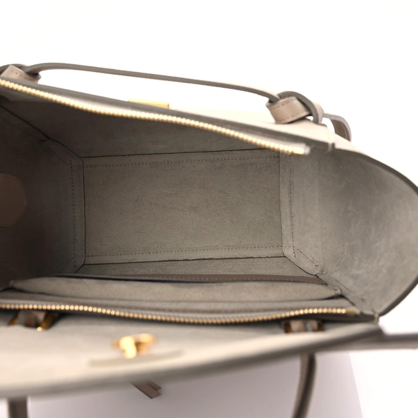 Grained Calfskin Micro Belt Bag Light Taupe