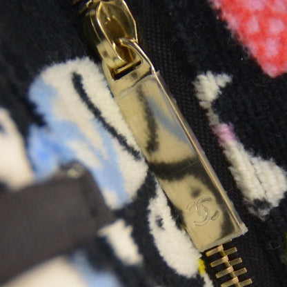 Chanel Terry Cotton Baby Animals Diaper Bag Black 6 of 9