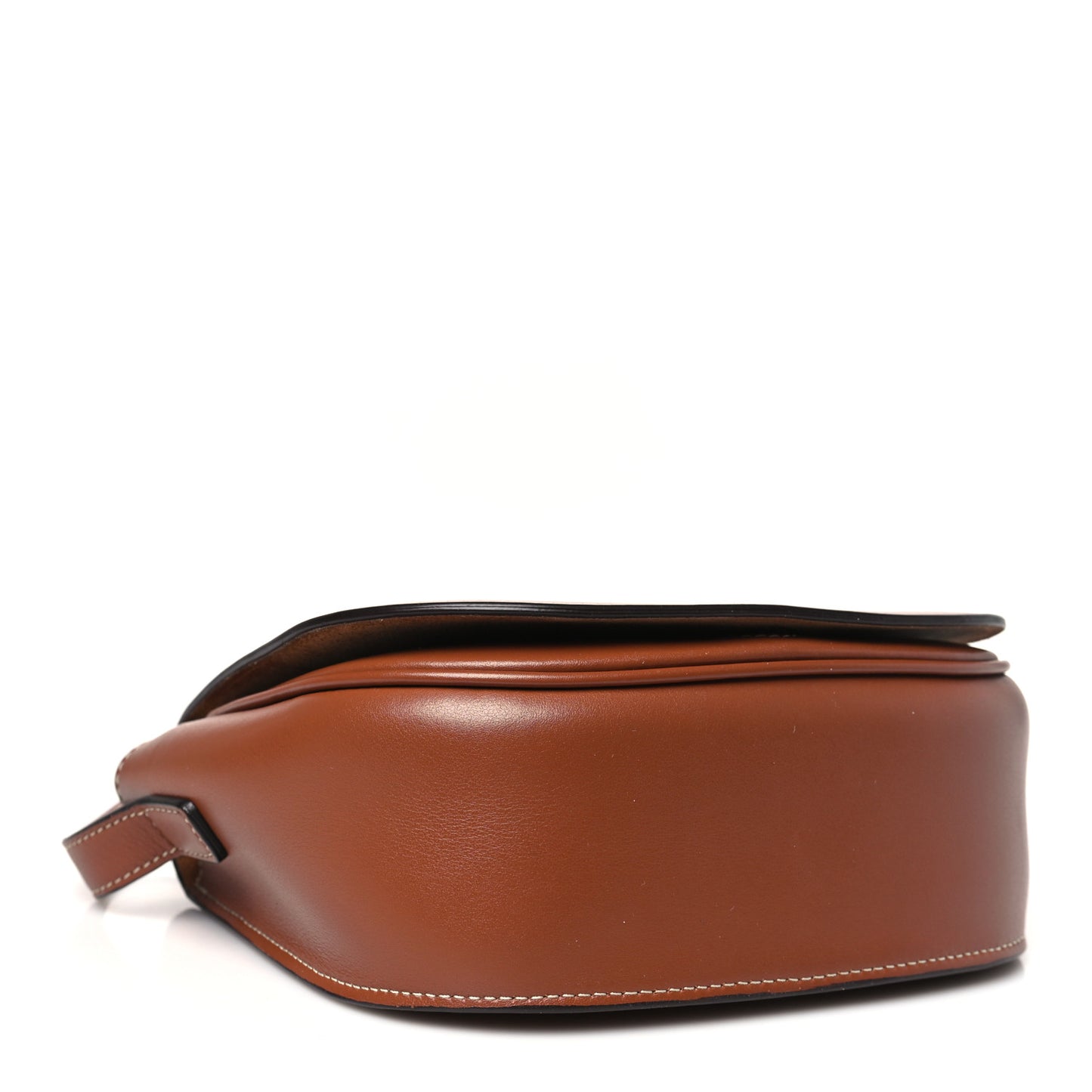 Smooth Calfskin Cuir Triomphe Folco Crossbody Bag Tan