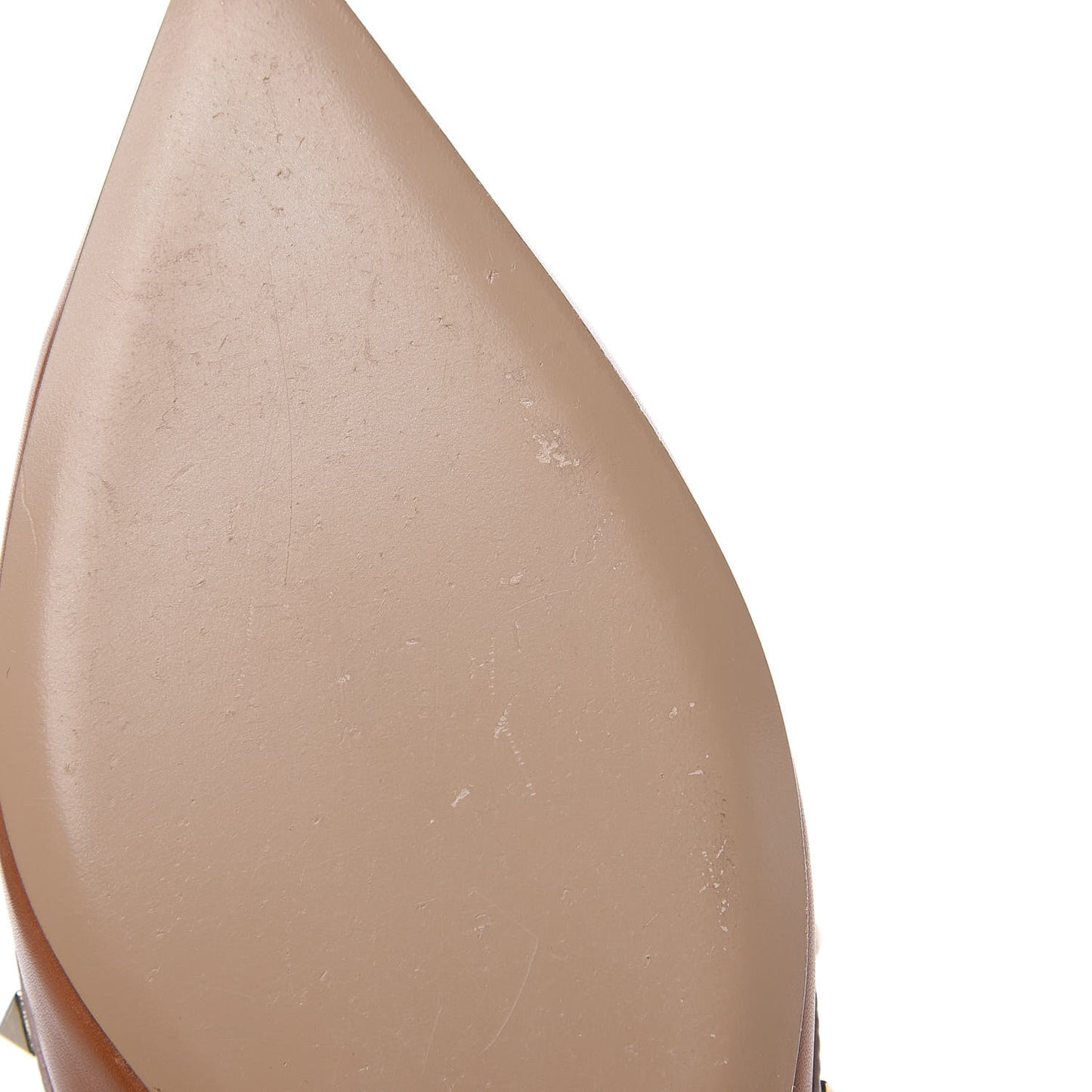 Nappa Rockstud Ballerina Flats 39.5 Light Cuir Poudre