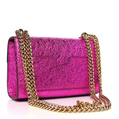 Gucci Galassia Small Padlock Shoulder Bag Fuxia 3 of 10