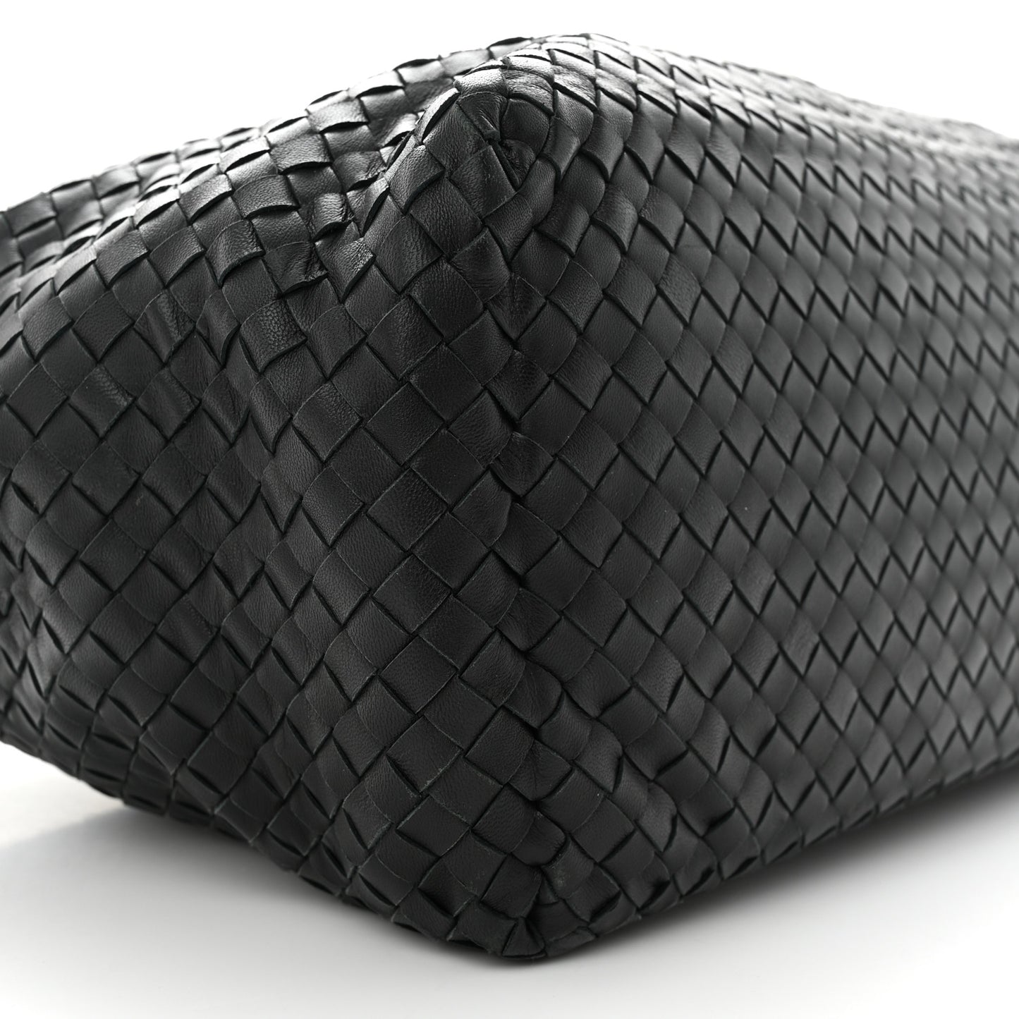 Nappa Intrecciato Ayers Brick Tote Black