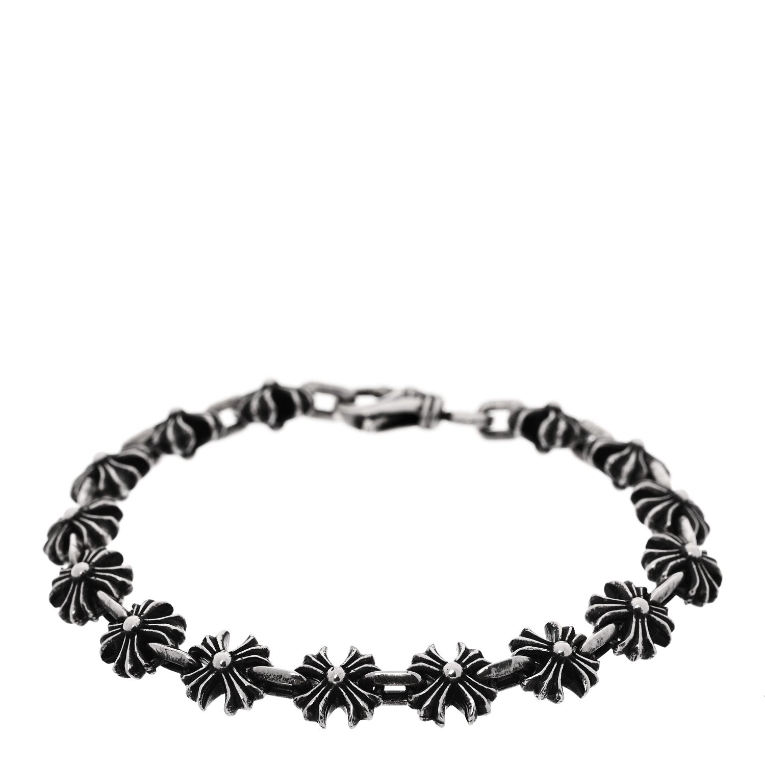 Chrome Hearts Sterling Silver Maltese Cross Bracelet 1 of 4