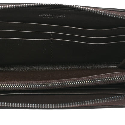 Bottega Veneta Nappa Intrecciato Zip Around Wallet Aubergine 7 of 14