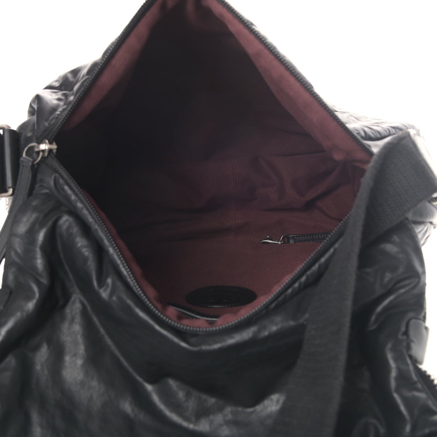 Nylon Quilted Coco Cocoon Messenger Black