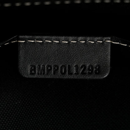 Burberry Canvas Smooth Calfskin Two Tone Medium Pocket Bag Black White 7 of 10