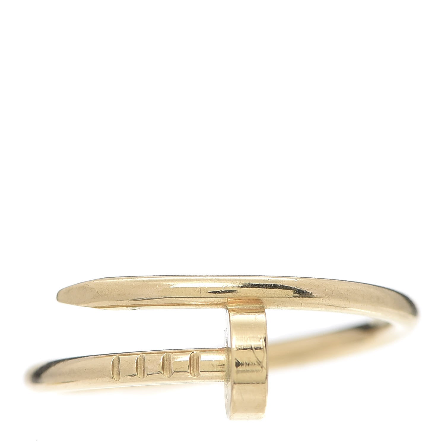 Cartier 18K Yellow Gold Small Juste Un Clou Ring 55 7.25 1 of 6