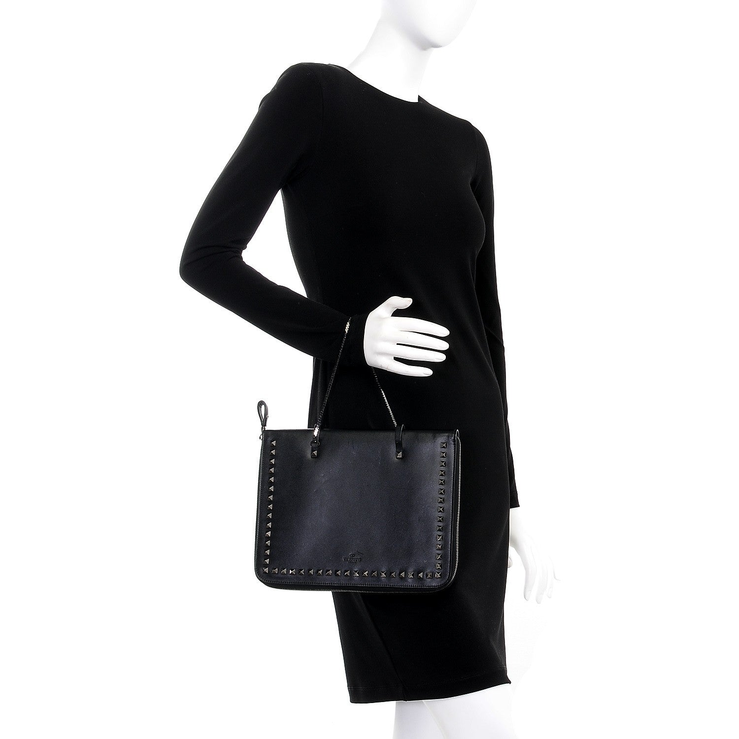 Valentino Garavani Vitello Rockstud iPad Case Black 2 of 11