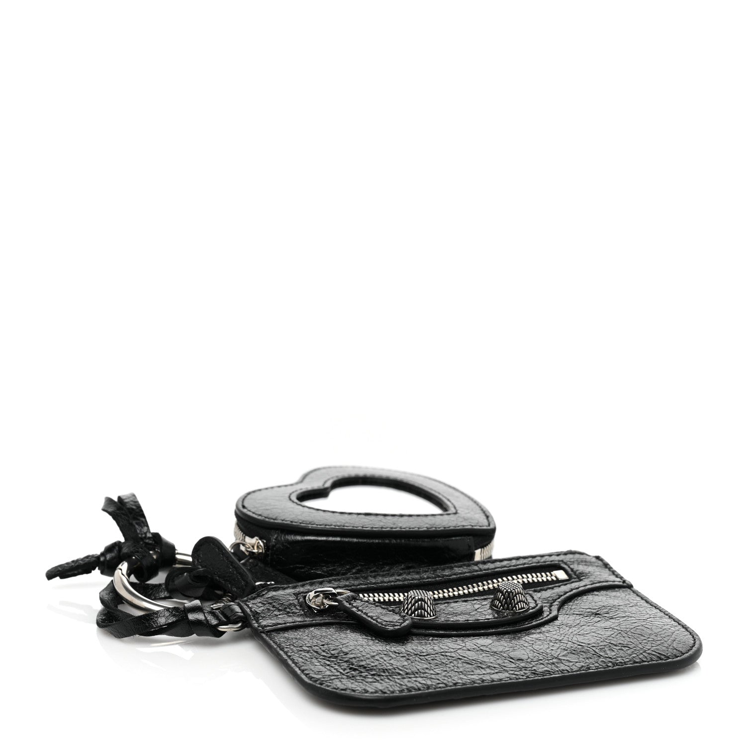 Balenciaga Agneau Le Cagole Clip On Card Mirror Black 4 of 9
