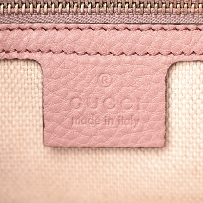 Gucci Pebbled Calfskin Medium Soho Chain Shoulder Bag Dark Cipria 6 of 11