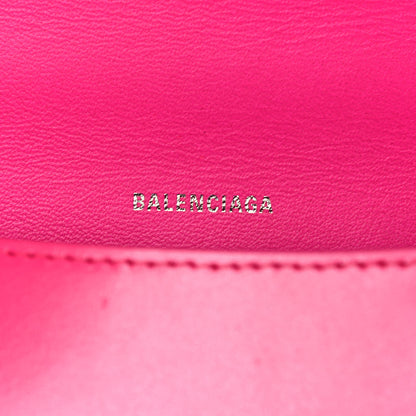 Balenciaga Shiny Box Calfskin Small Hourglass Top Handle Bag Acid Fuchsia 6 of 14