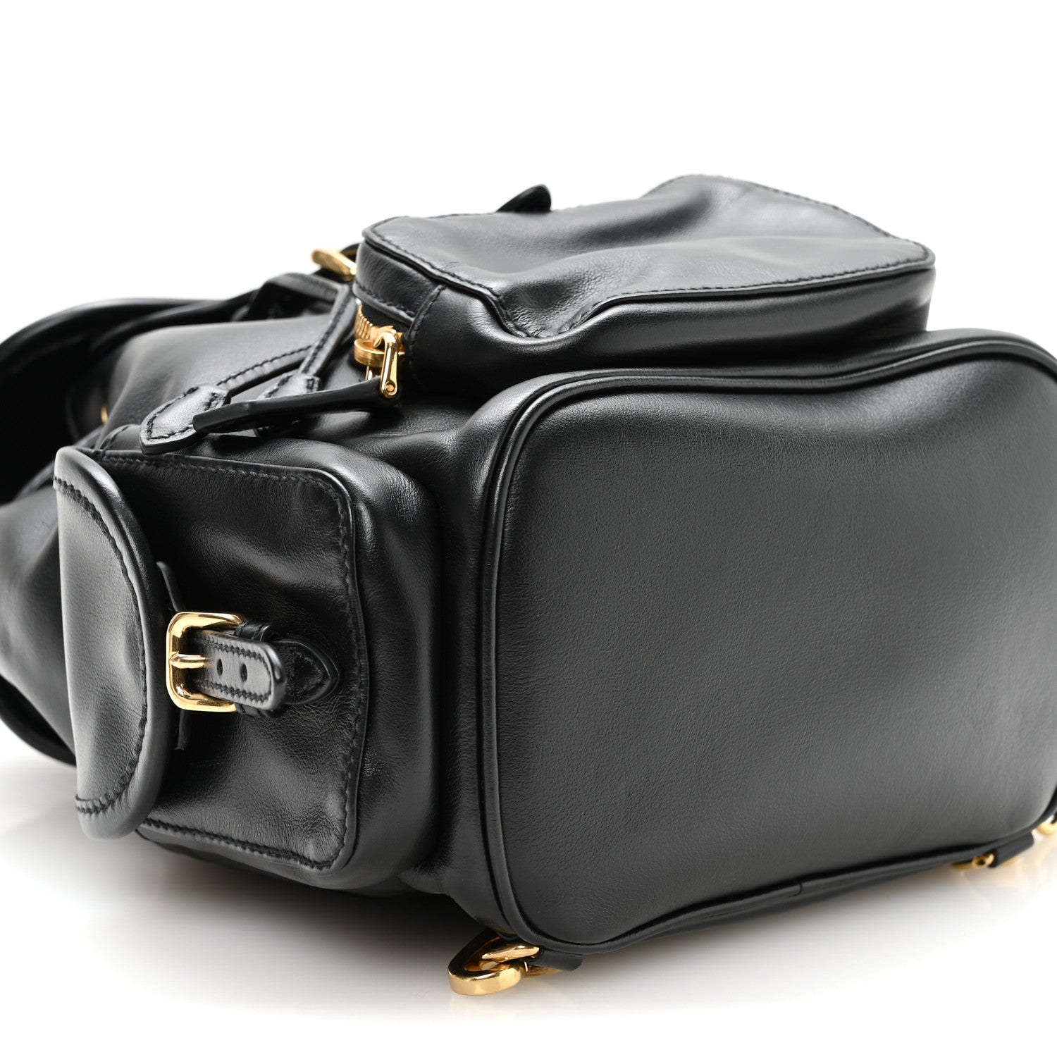 Miu Miu Soft Calfskin Medium Backpack Black 7 of 8
