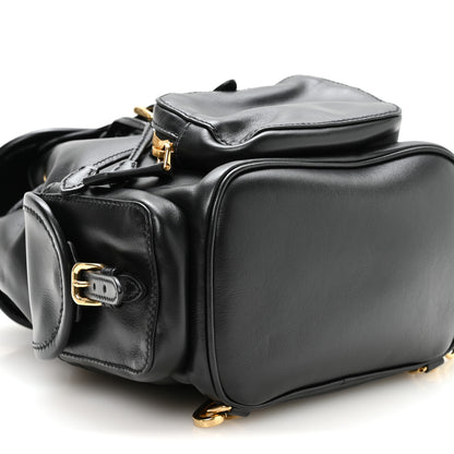 Miu Miu Soft Calfskin Medium Backpack Black 7 of 8