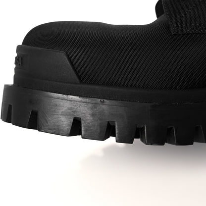 Balenciaga Nylon Womens Strike 20mm Lace Up Boots 37 Black 10 of 12