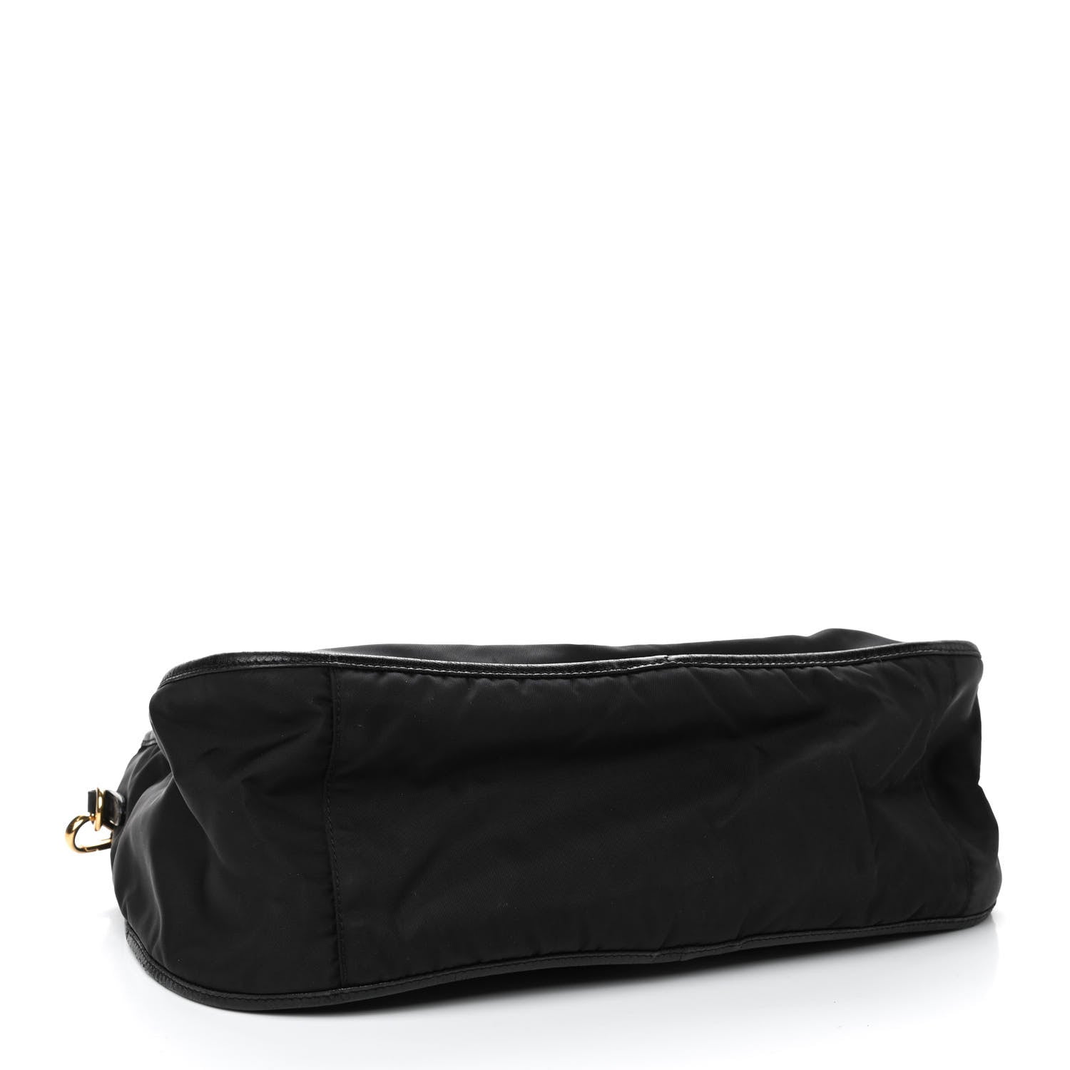 Prada Tessuto Nylon Saffiano Hobo Crossbody Black 3 of 5