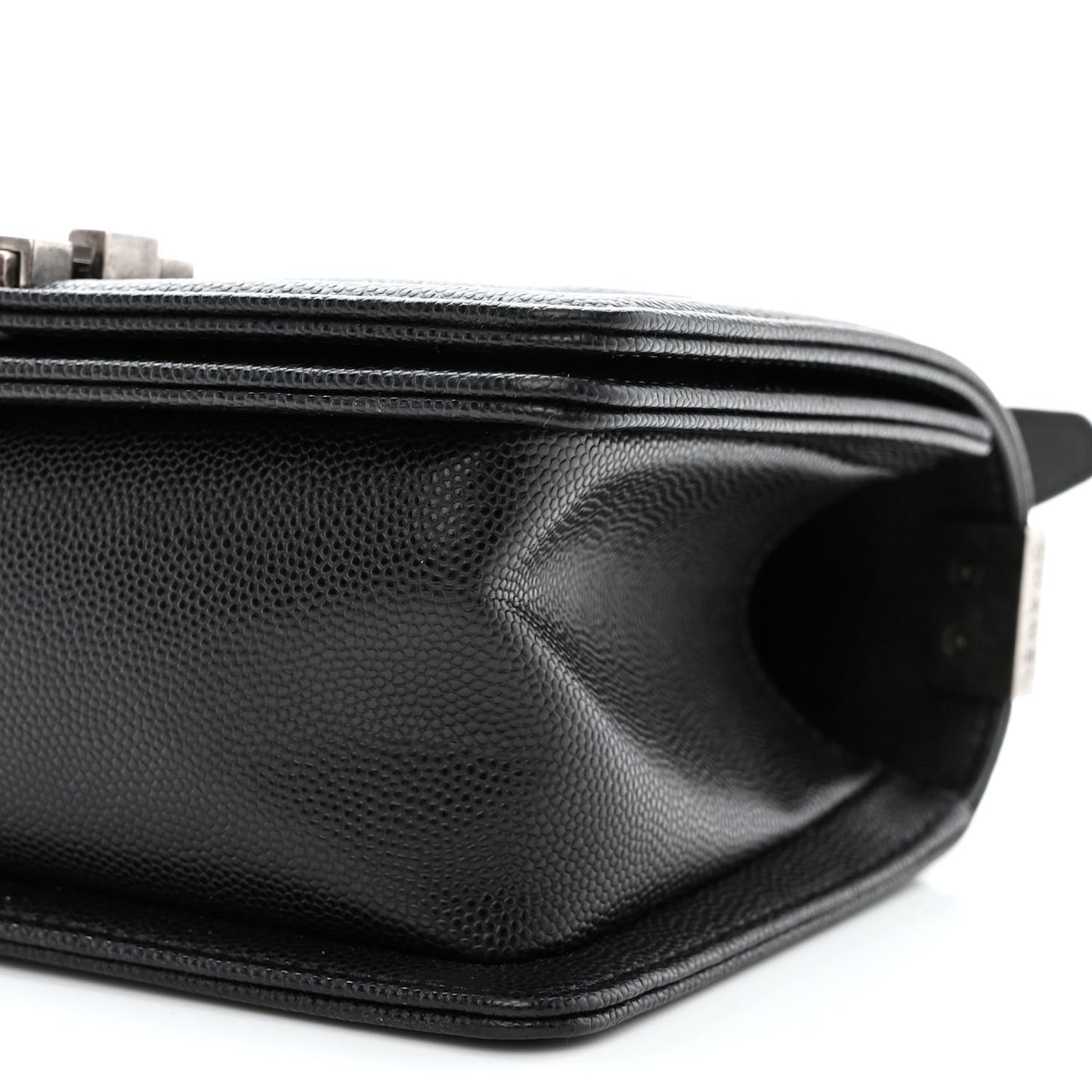 Caviar Quilted Small Boy Flap Black