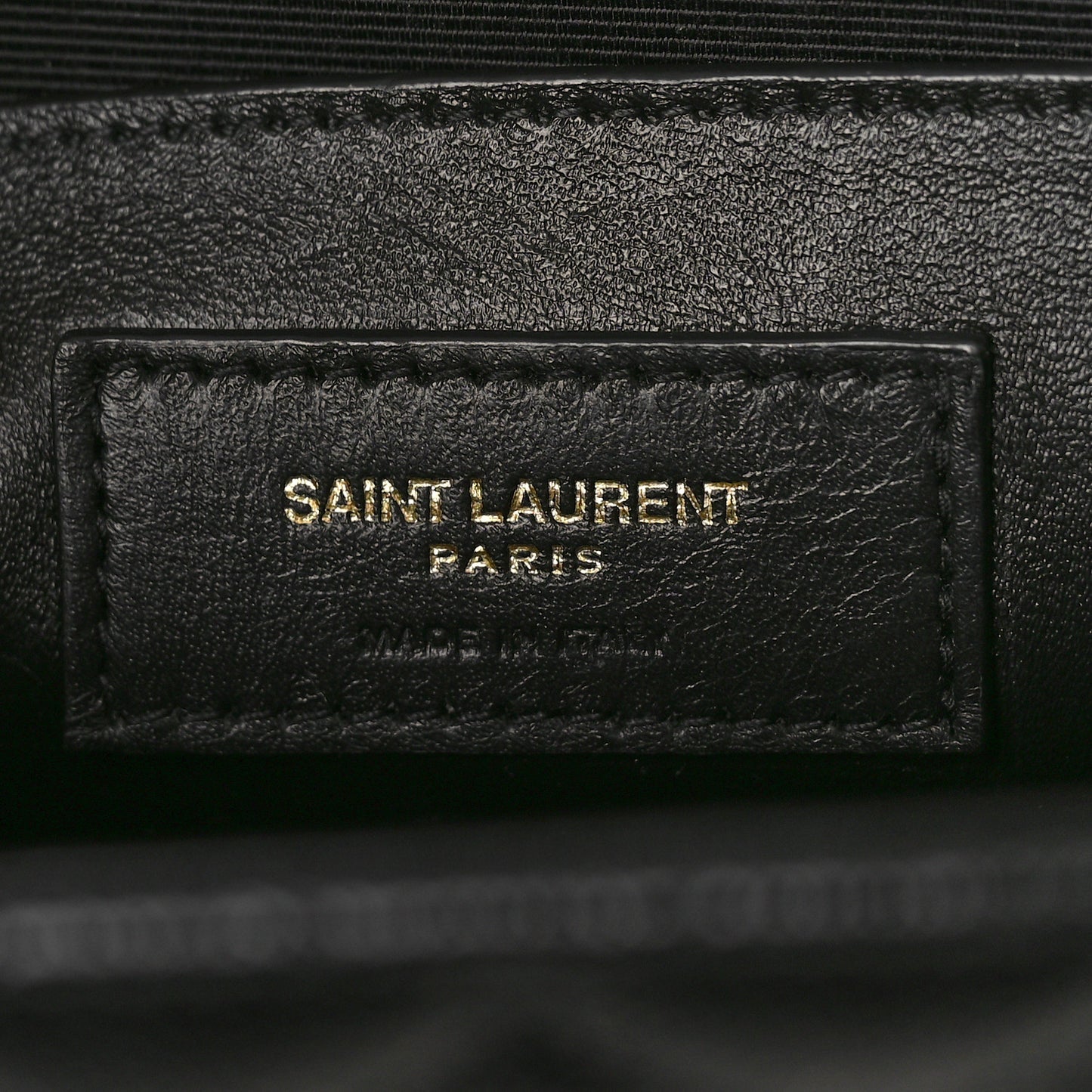 Grain De Poudre Textured Mixed Matelasse Triquilt Medium Monogram Satchel Black