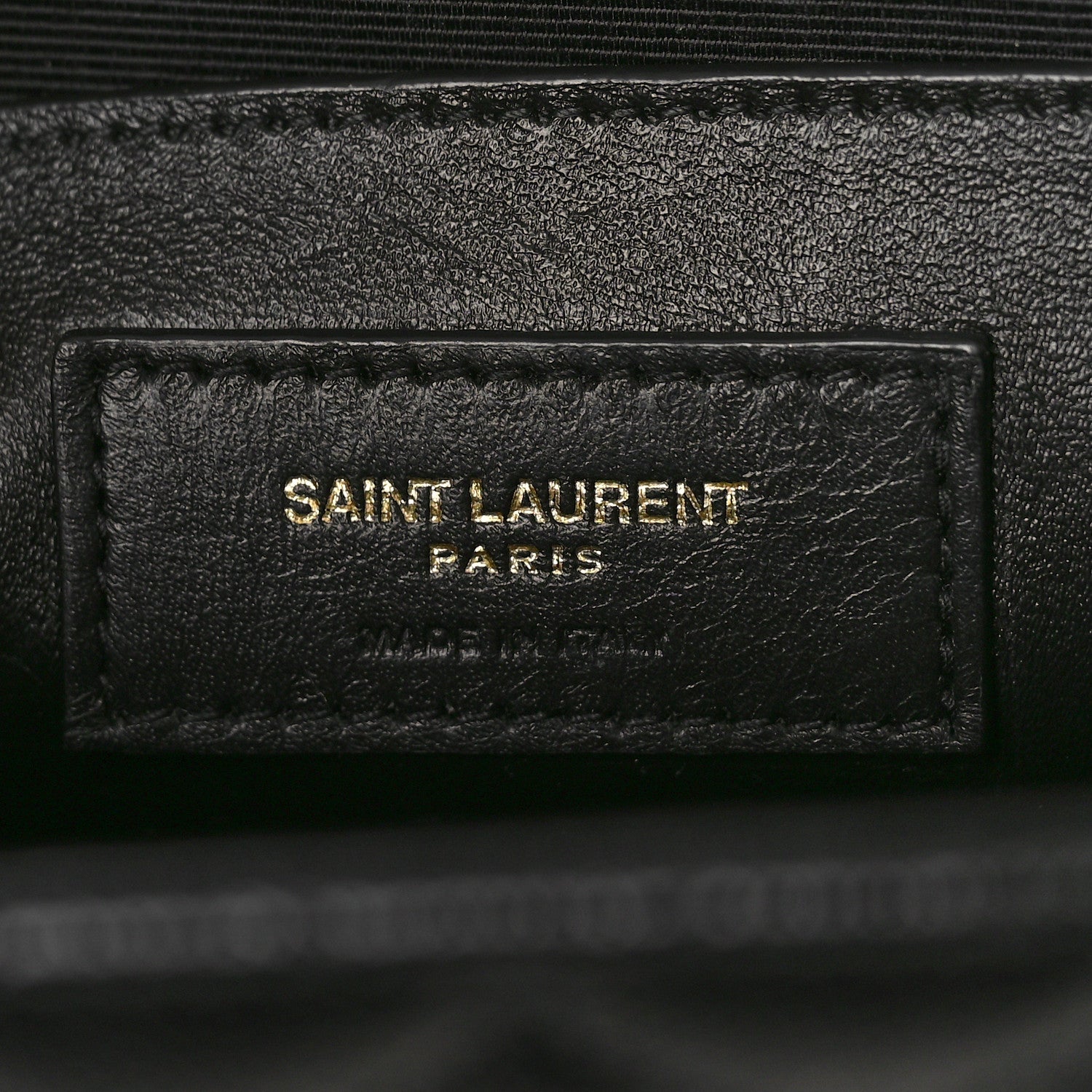 Saint Laurent Grain De Poudre Textured Mixed Matelasse Triquilt Medium Monogram Satchel Black 6 of 9