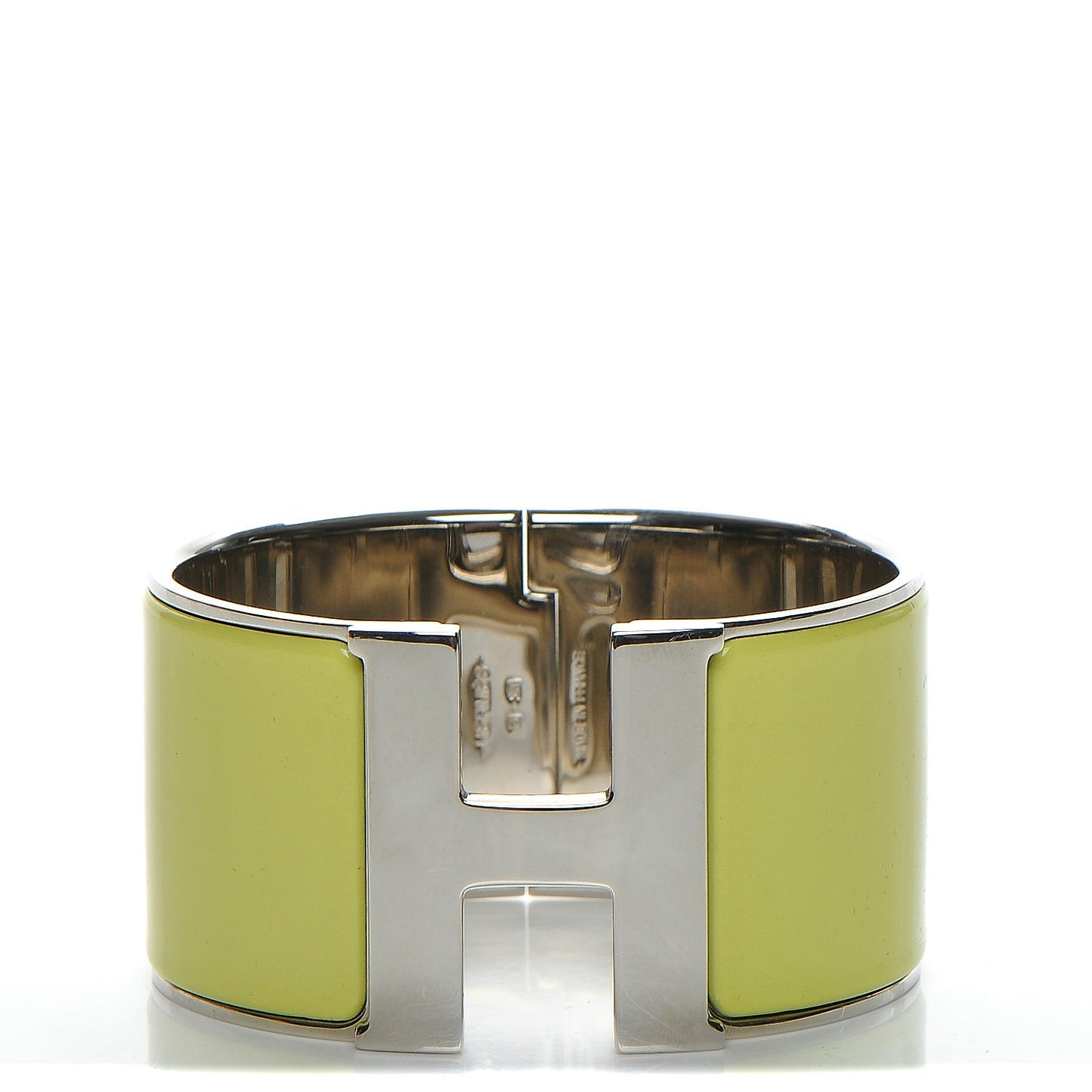 Enamel Extra Wide Clic Clac H Bracelet GM Soufre