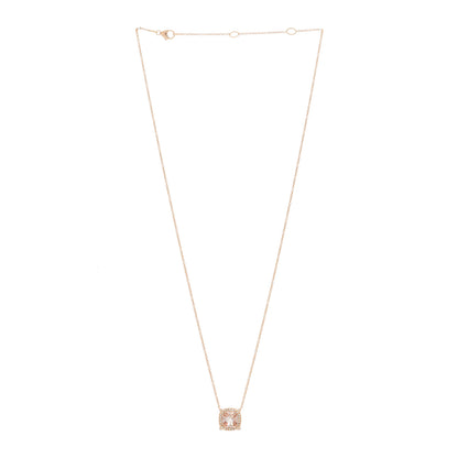 David Yurman 18K Rose Gold Diamond Morganite 7mm Petite Chatelaine Pave Bezel Pendant Necklace 2 of 4
