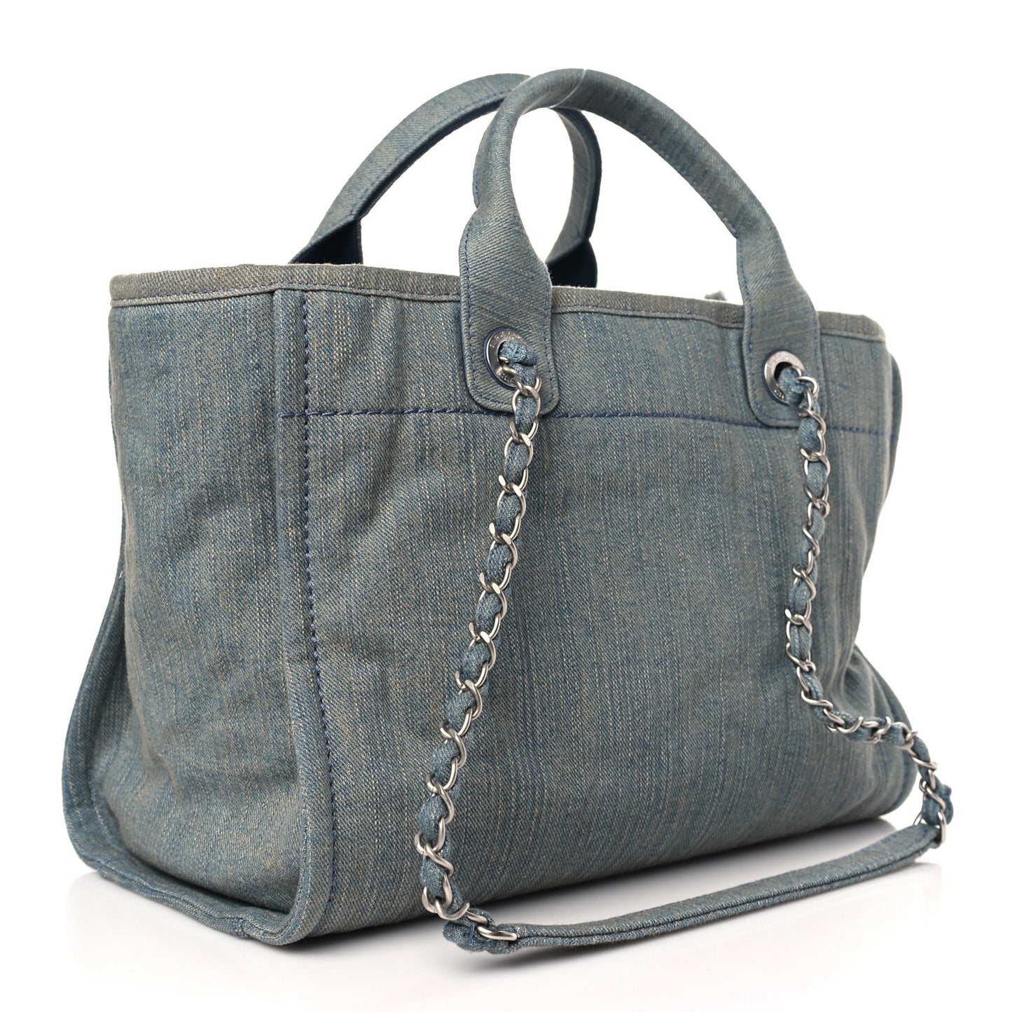 Denim Small Deauville Tote Light Blue