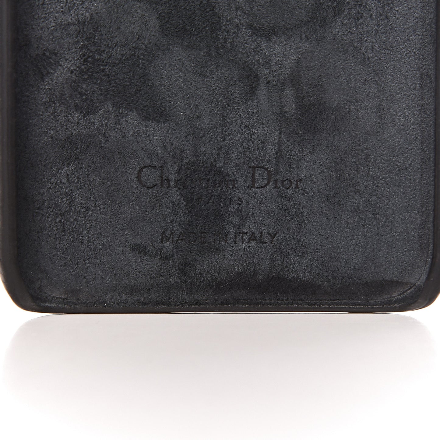 Oblique Calfskin Saddle iPhone XS Max Case Blue