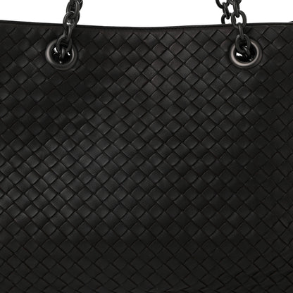 Bottega Veneta Nappa Intrecciato Large Classic Chain Strap Tote Ebano 9 of 11