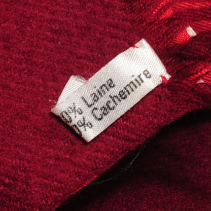 Hermes Men’s Cashmere Wool Silk Fringe Scarf 5 of 6