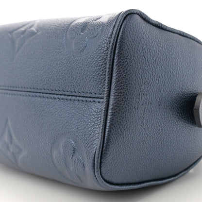 Louis Vuitton Metallic Empreinte Monogram Giant Speedy Bandouliere 20 Navy Nacre 9 of 9