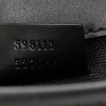 Gucci GG Supreme Monogram Web Slim Belt Bag Black Grey 7 of 10