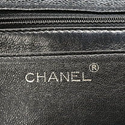 Chanel Caviar Quilted Jumbo Kelly Flap Black 6 of 9