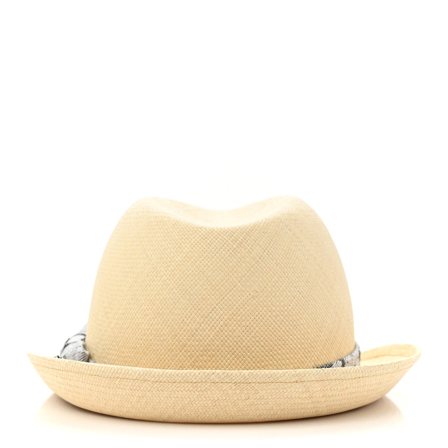 Straw CC Fedora Hat M Beige