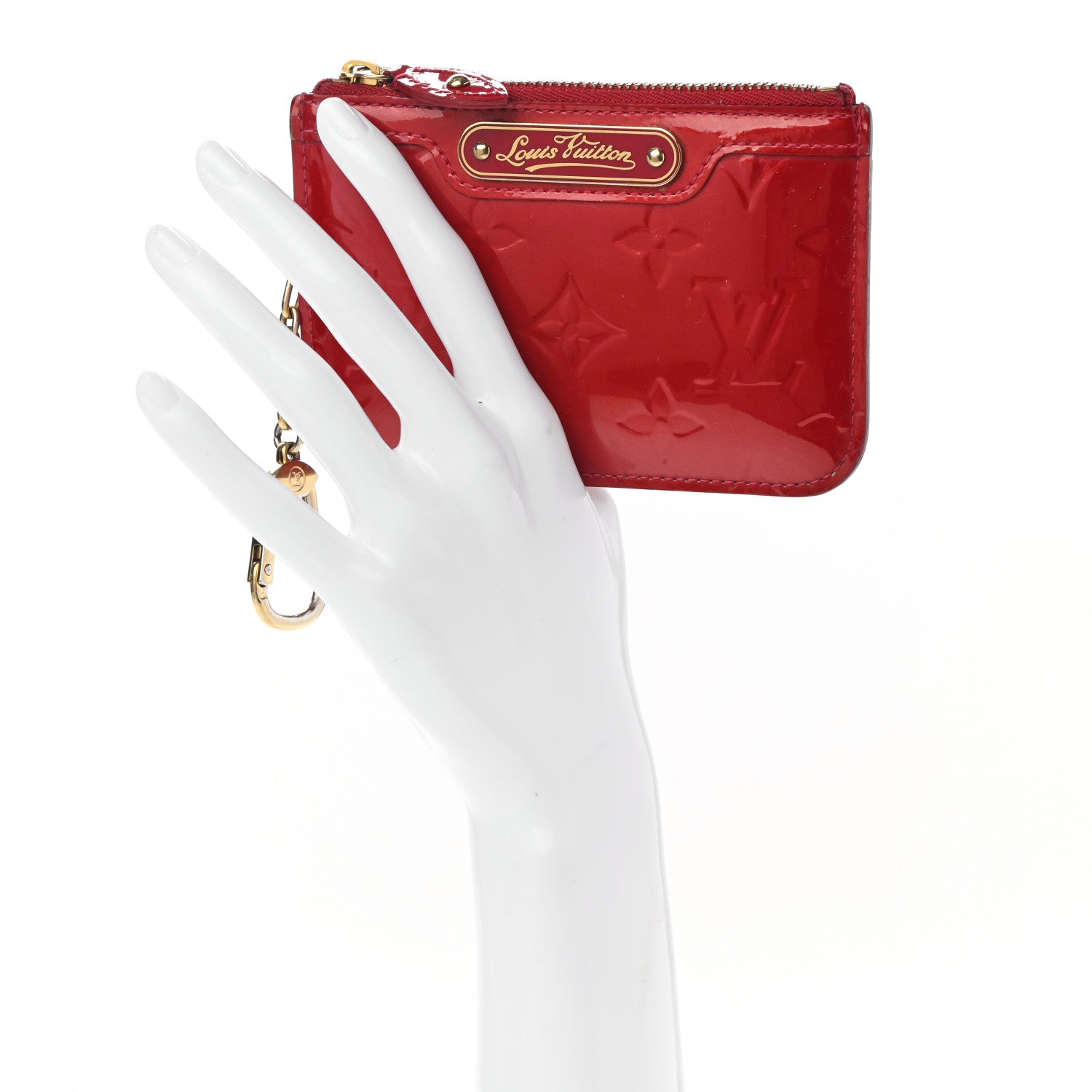 Louis Vuitton Vernis Key Pouch Pomme D'Amour 2 of 9