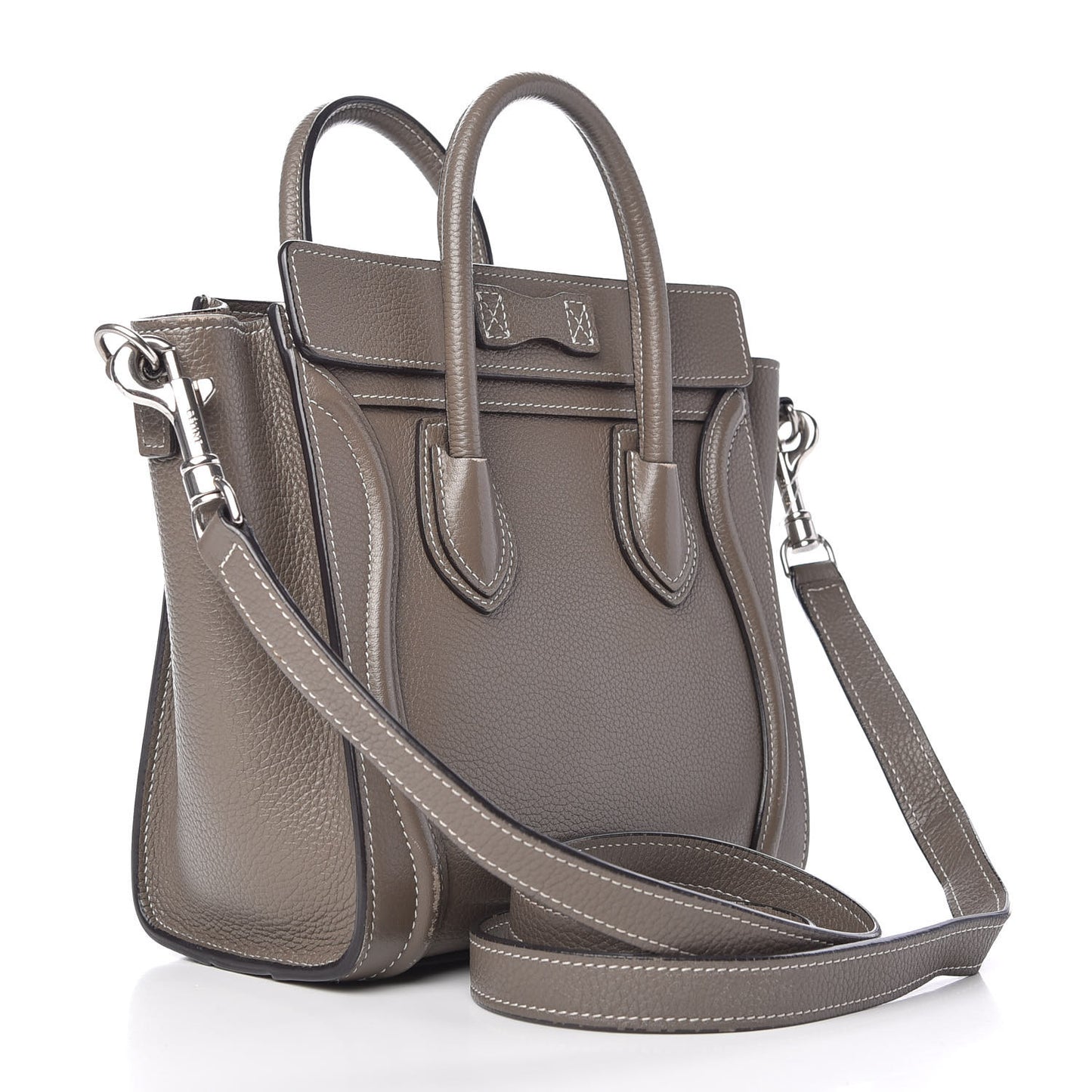 Drummed Calfskin Nano Luggage Souris