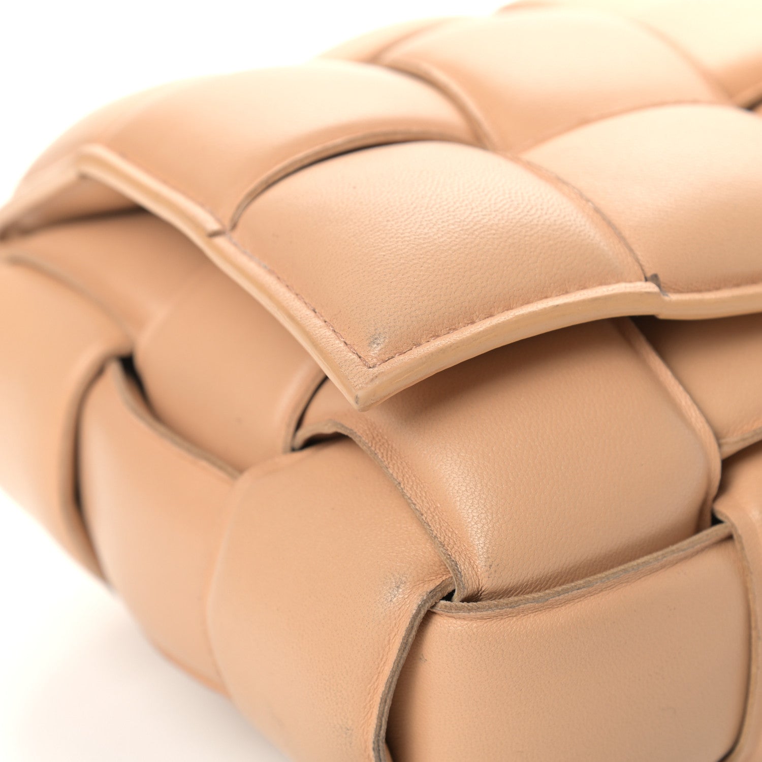 Bottega Veneta Nappa Maxi Intreccio Padded Cassette Crossbody Bag Almond 18 of 18
