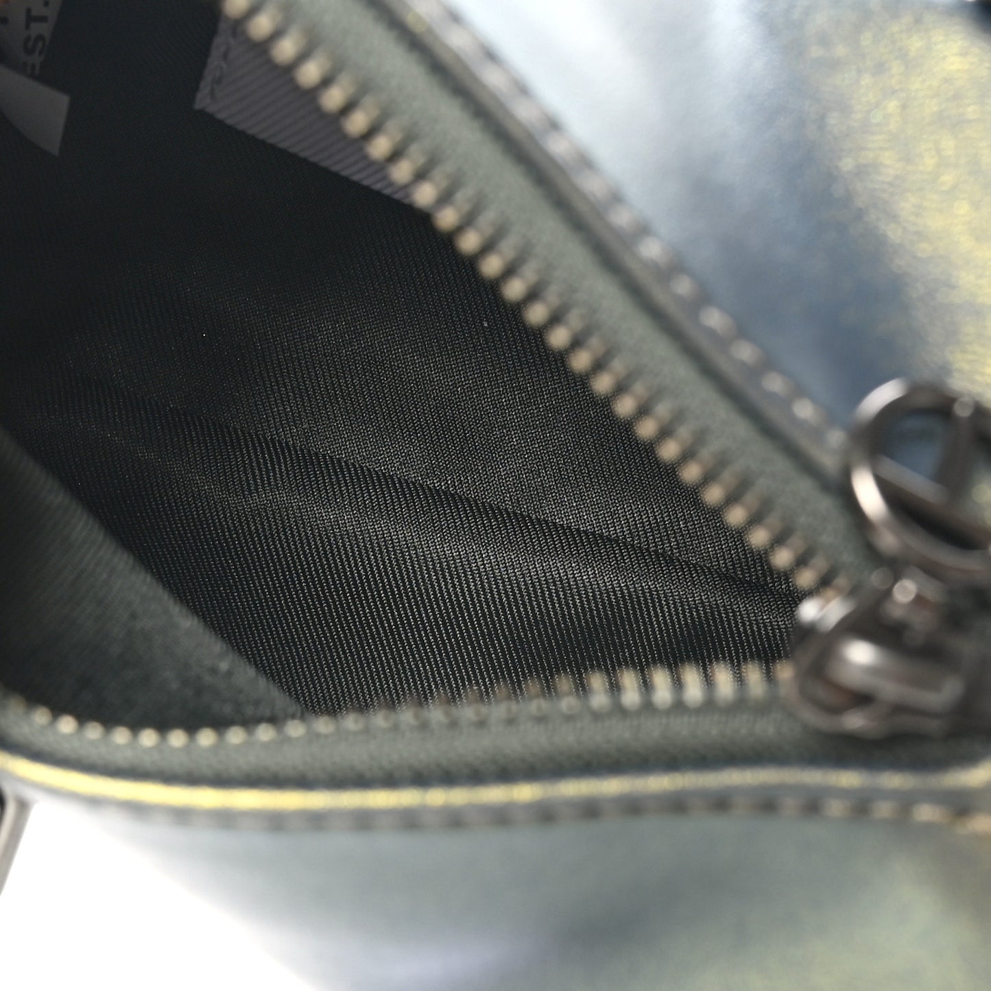 Metallic Vegan Leather Small Duffle Acid
